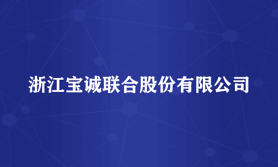 浙江寶誠聯合股份的票務代理服務 專業、高效、全方位的出行解決方案
